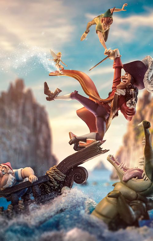 Statue Peter Pan Deluxe - Disney 100TH - Peter Pan - Art Scale 1/10 - Iron Studios