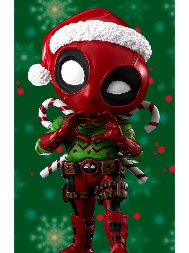 Figurine Deadpool Christmas, Mini Co - Marvel, X-Men - Iron Studios