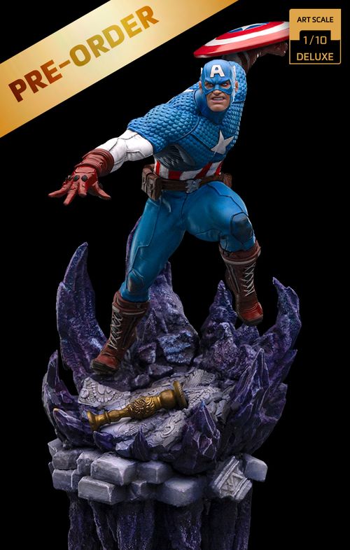 Digital Pre-Order - Statue Captain America Deluxe - Infinity Gauntlet Diorama - Art Scale 1/10 - Iron Studios