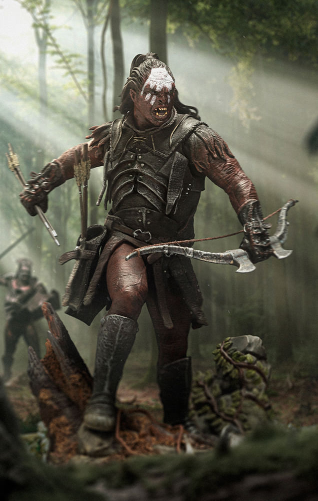Statue Lurtz, Uruk-hai Leader - Lord of the Rings - Art