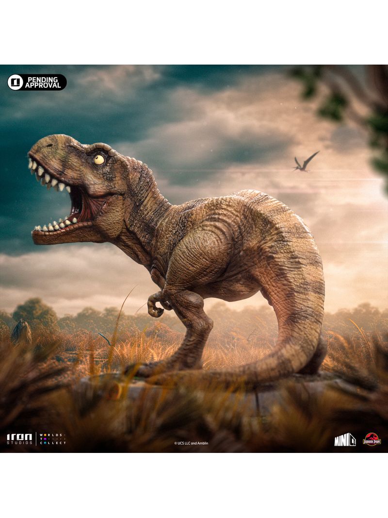 Statue Iron Studios MiniCo T-Rex 30th Anniversary Deluxe Jurassic Park - 14,8 Cm Figurine Collection