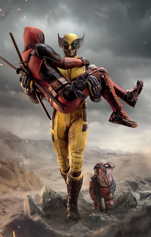 Statue Deadpool and Wolverine Deluxe - Deadpool and Wolverine Movie - Art Scale 1/10 - Iron Studios