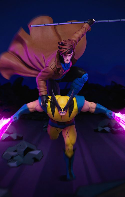 Statue Gambit and Wolverine - X-Men '97 - Art Scale 1/10 - Iron Studios