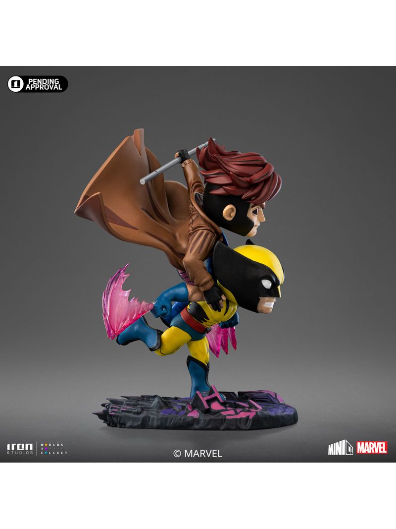 Statue Gambit and Wolverine - X-Men 97 - MiniCo - Iron Statue Gambit and Wolverine - X-Men 97 - MiniCo - Iron