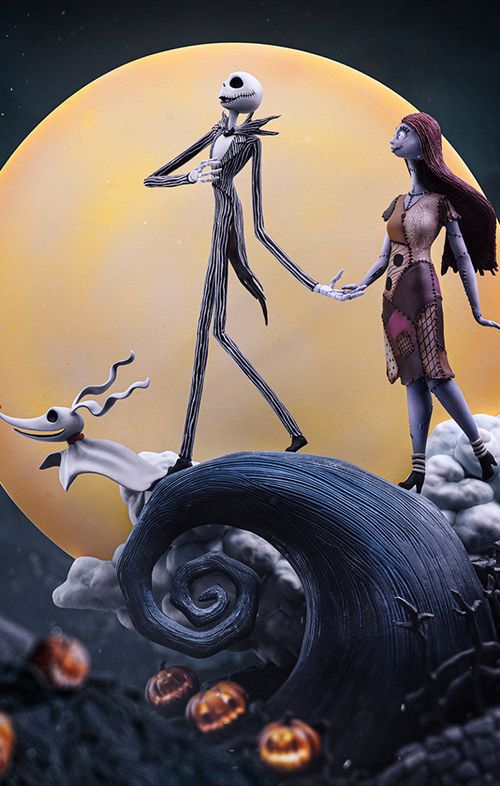 Jack and Sally - Nightmare Before Christmas - Art Scale 1/10 - Iron Studios