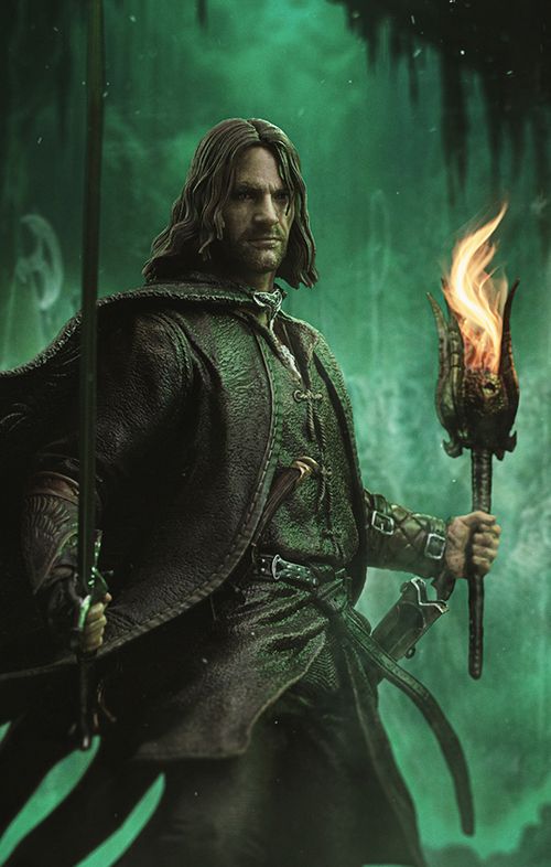 Statue Aragorn Unleashed - The Lord of the Rings - Art Scale 1/10 - Iron Studios