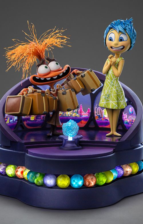 Joy and Anxiety - Inside Out 2 - Art Scale 1/10 - Iron Studios