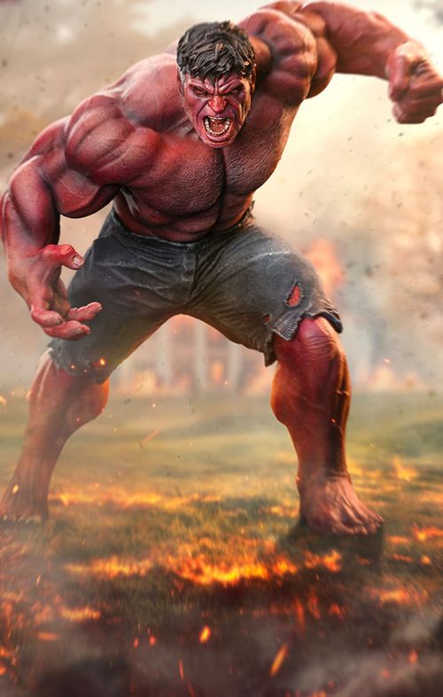 Red Hulk - Captain America: Brave New World - Art Scale 1/10 - Iron Studios