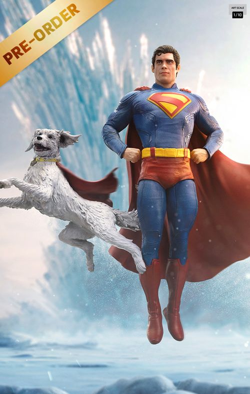 Digital Pre-Order - Statue Superman and Krypto - Superman: Legacy - Art Scale 1/10 - Iron Studios