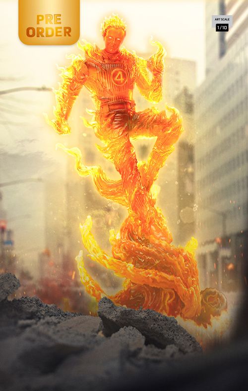 Digital Pre-Order - Statue Human Torch - The Fantastic Four: First Steps - Art Scale 1/10 - Iron Studios