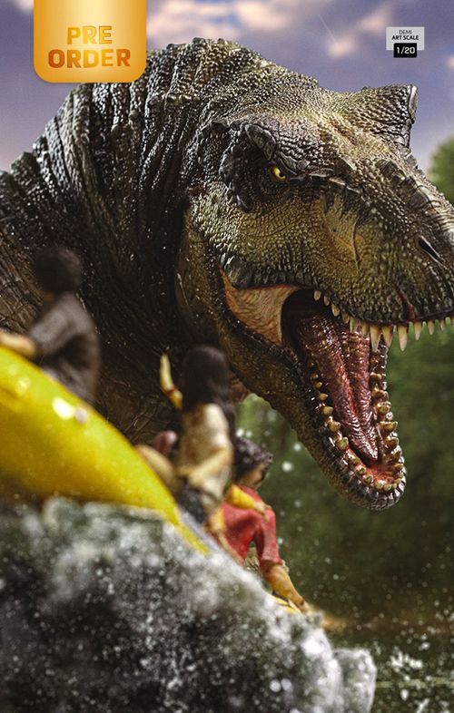 Digital Pre-Order - Statue T-Rex River Scene - Jurassic World: Rebirth - Demi Art Scale 1/20 - Iron Studios