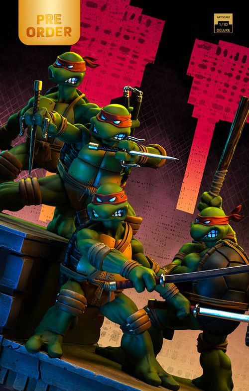 Digital Pre-Order - Statue TMNT 1st Cover Set (Signed Version) - Teenage Mutant Ninja Turtles - Art Scale 1/10 - Iron Studios