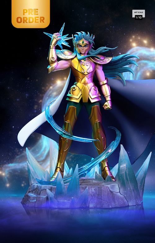 Digital Pre-Order - Statue Aquarius Camus - Saint Seiya - Art Scale 1/10 - Iron Studios